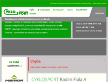 Tablet Screenshot of cyklosport-fiala.cz